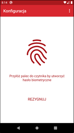 Wapro mobilny handlowiec biometria