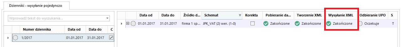 WAPRO JPK. Wysyłanie pliku JPK_VAT na serwer MF