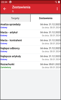 Wapro mobilny handlowiec zestawienia